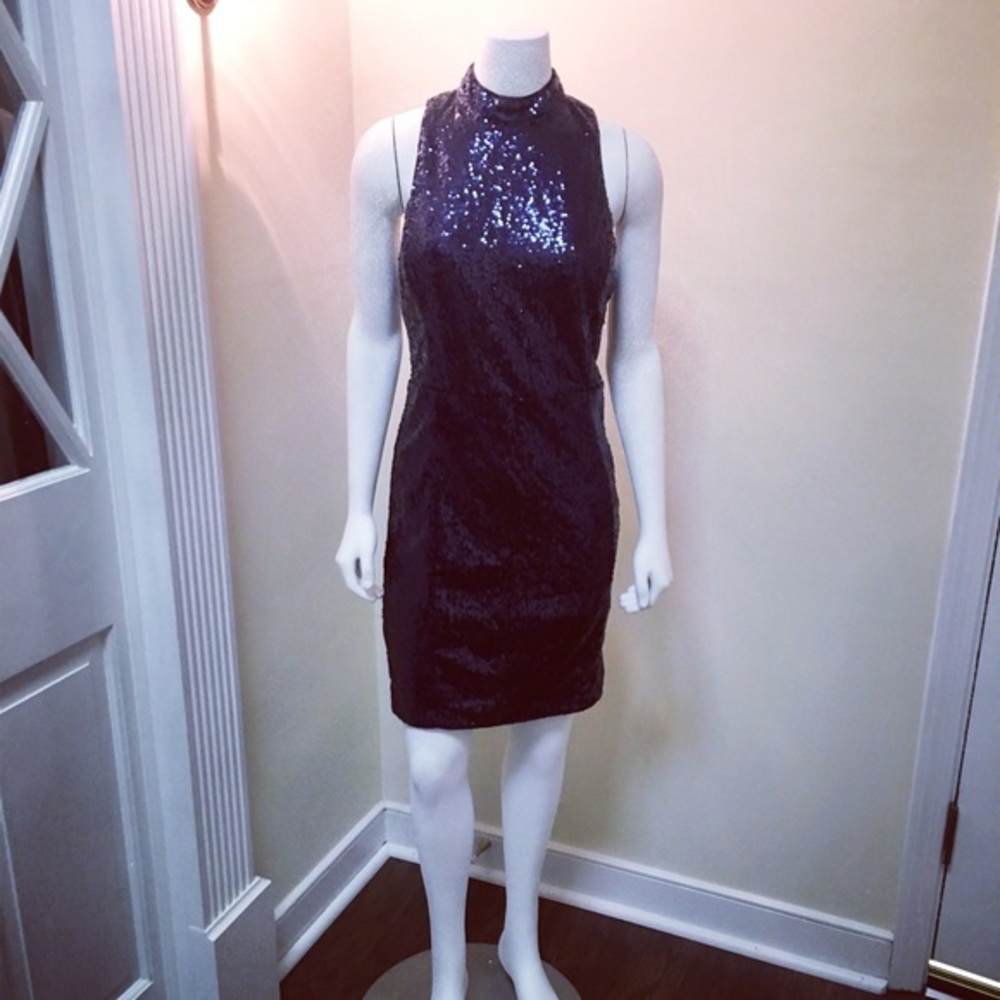 Midnight sequin dress